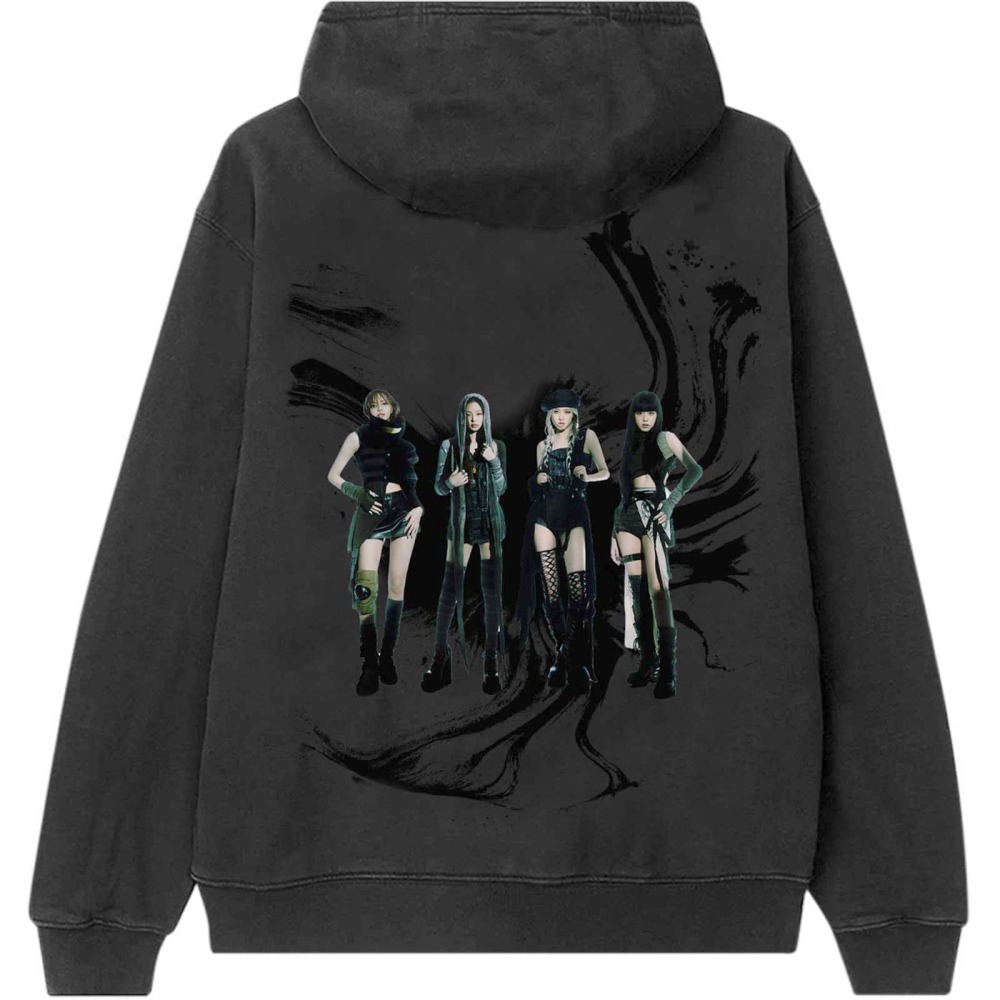 Blackpink - Pink Venom Oil Stroke Hoodie/trui - Zwart